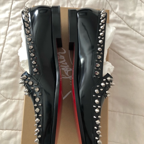 Christian Louboutin Mattia Spike Donna Leather Loafers - Picture 2 of 8